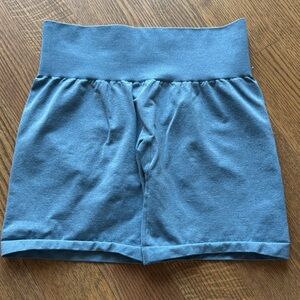 NVGTN Teal High-Waisted Shorts